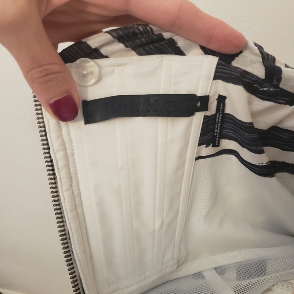 Rare L.A.M.B Sexy Strapless Dress Black & White 4 - Picture 3 of 8